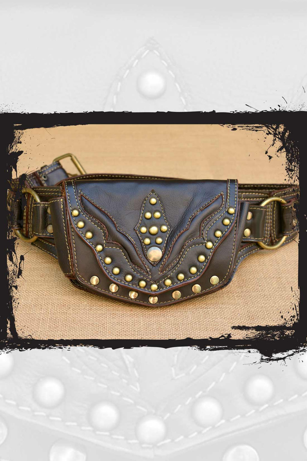 Offrandes leather utility belt offrandes | Accessories | Offrandes Leather Utility Belt  main image 2