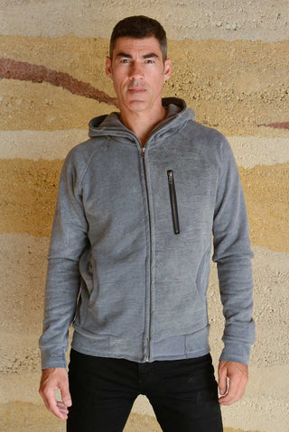 Men Gray Hoodie