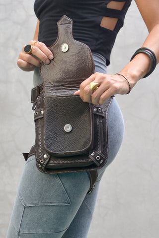 BIKER - [BROWN Leather]