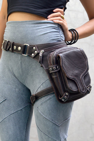BIKER - [BROWN Leather]