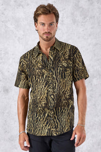 BIG CAT animal print button shirt by OFFRANDES