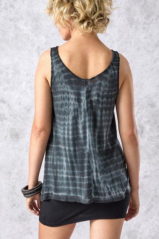 FLOW Top - [Gray IKAT]
