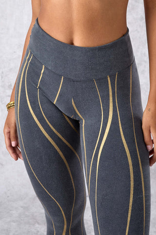 WAVY Leggings - [Stonewash]