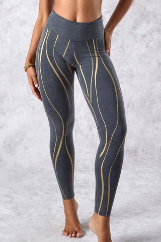 WAVY Leggings - [Stonewash]