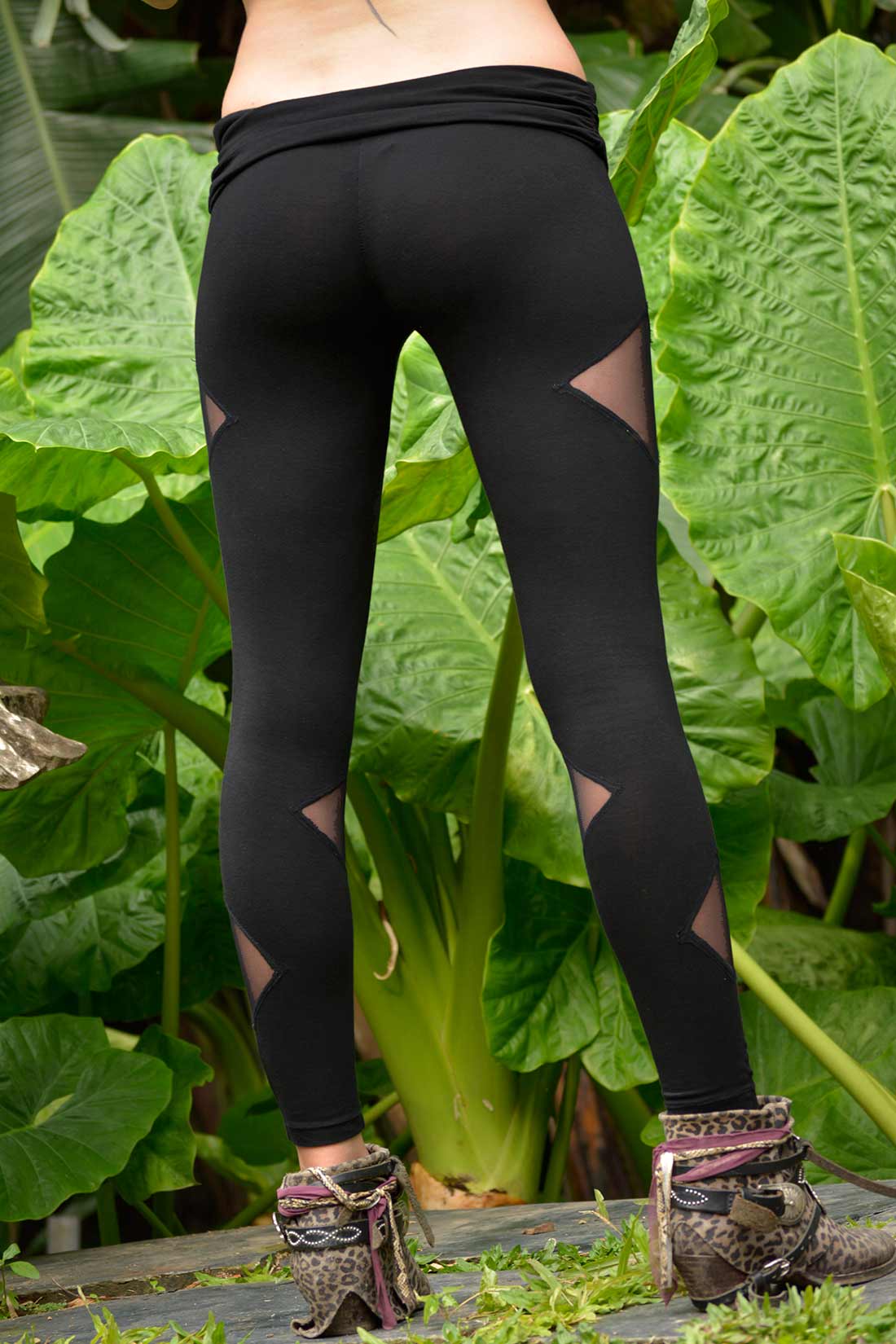 White Cut Out Leggings Plain Geometry Perforated Yoga Pants Holes Sheer  Lace Bottoms Women Activewear Ornament Circle Hole Element Geometry -   Canada