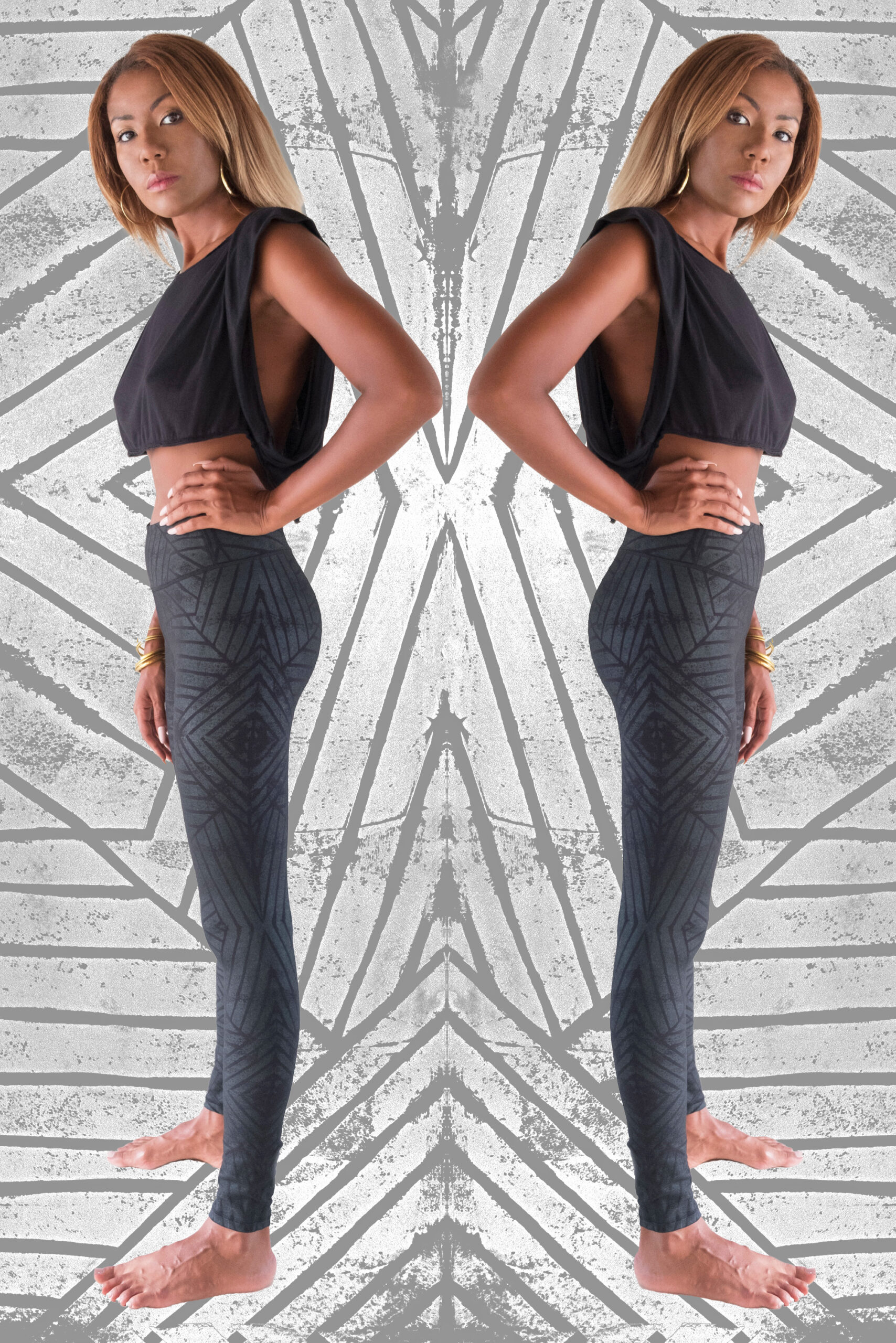 ZZAL High-Waisted Leggings Women's Yoga Pants Slim Highly Elastic